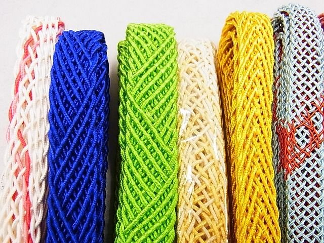 平和屋本店■夏物 和装小物 帯締め10本 全て未使用 くみひも くみ紐 金糸 長尺あり 銀座ますいわ屋 逸品 未使用 DZAA10105kh4 - 平和屋