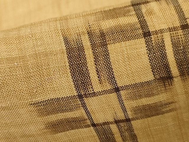 平和屋本店■極上 夏物 芭蕉布 手積み芭蕉糸100% 十字絣 逸品 KAAA1646kk4 - 平和屋