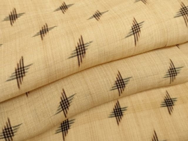 平和屋本店■極上 夏物 芭蕉布 手積み芭蕉糸100% 十字重ね 逸品 KAAA1754kk5 - 平和屋