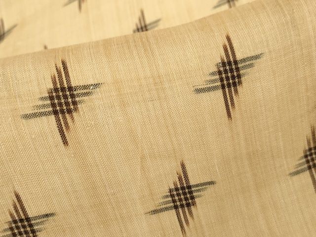 平和屋本店■極上 夏物 芭蕉布 手積み芭蕉糸100% 十字重ね 逸品 KAAA1754kk5 - 平和屋