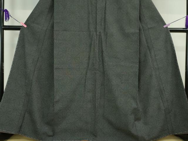 平和屋本店■極上 白鷹お召 110亀甲 麻の葉文様 逸品 未使用 DZAA2632kh5 - 平和屋