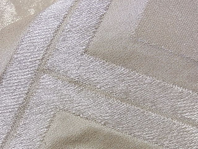 平和屋着物■六通柄袋帯 唐織 ふくれ織 檜垣文 銀糸 逸品 n-ds1157