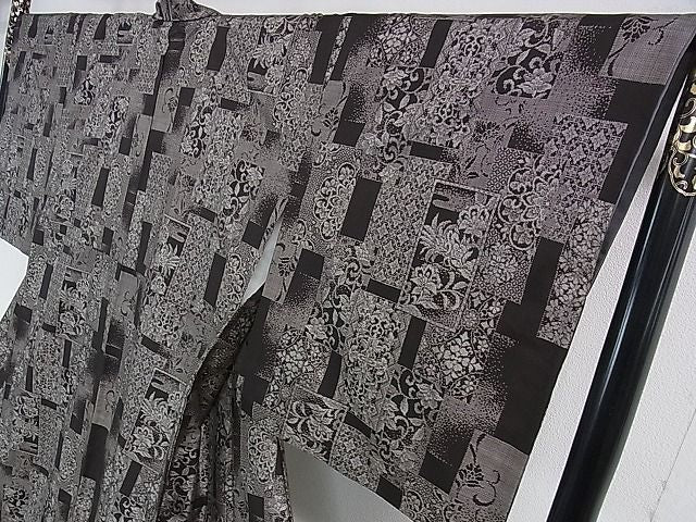 平和屋本店■極上 伝統工芸士 永長洋一 本場大島紬 十八算 12マルキ 泥染 色紙重ね花文 永長織物謹製 証紙付き 逸品 DZAA0701kh4 - 平和屋