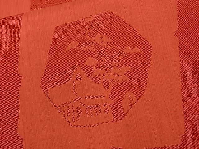 平和屋着物■六通柄袋帯 吉祥風景文 ささ野 逸品 n-ds1274