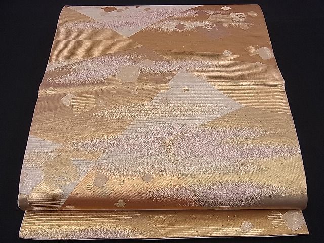 平和屋着物□六通柄袋帯 彩華美匠錦 箔散らし 金糸 逸品