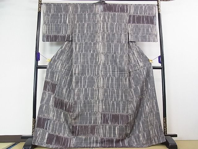 平和屋本店■極上 1897年創業 名門岡野 本場筑前博多織 千年工房 訪問着 紬 伊右衛門 証紙付き 逸品 3kh1748 - 平和屋