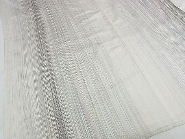 平和屋本店■極上 やまだ織 200色 本塩沢 単衣 片身変わり 正絹 逸品 KAAA1406kk4 - 平和屋