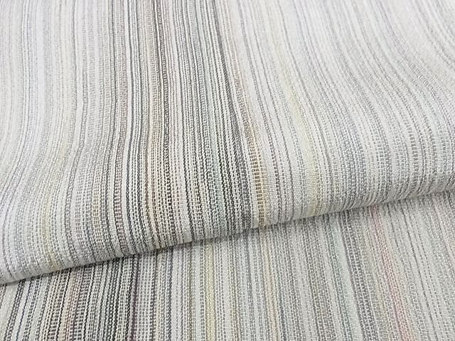 平和屋本店■極上 やまだ織 200色 本塩沢 単衣 片身変わり 正絹 逸品 KAAA1406kk4 - 平和屋