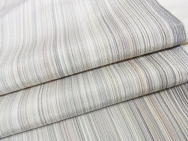 平和屋本店■極上 やまだ織 200色 本塩沢 単衣 片身変わり 正絹 逸品 KAAA1406kk4 - 平和屋