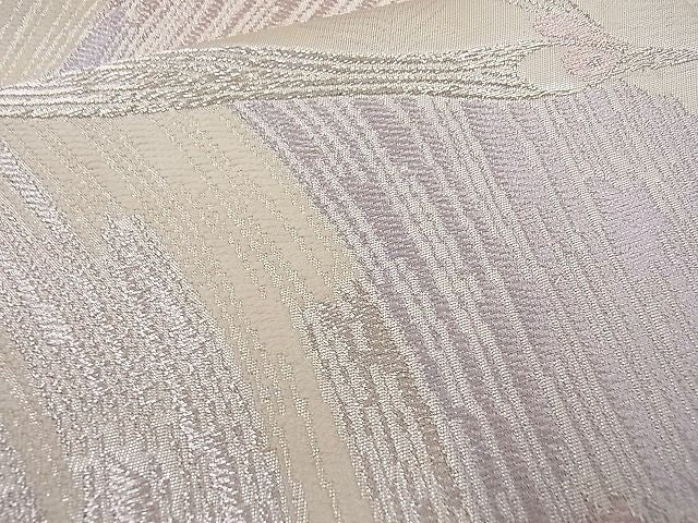 平和屋着物■六通柄袋帯 孔雀文 銀糸 逸品 n-rm0006