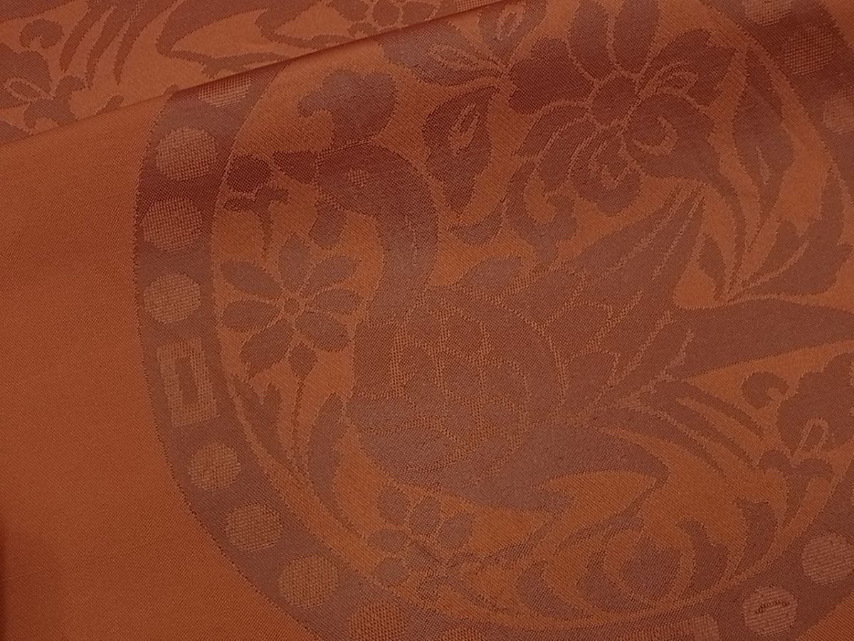 平和屋着物■六通柄袋帯 鳳凰花丸文 逸品 n-ac0065