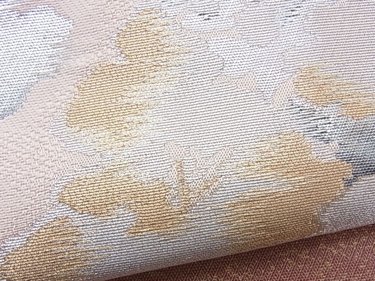 平和屋着物■六通柄袋帯 樹林文 金銀糸 逸品 n-rm0038