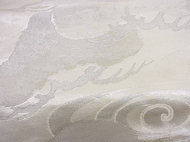平和屋着物■六通柄袋帯 花松文 銀糸 逸品 n-rm0122