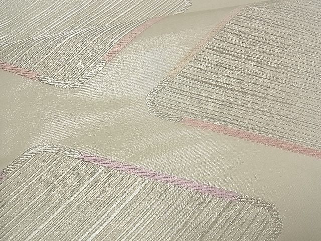 平和屋着物■六通柄袋帯 唐織 吉祥文 銀糸 逸品 ch0770