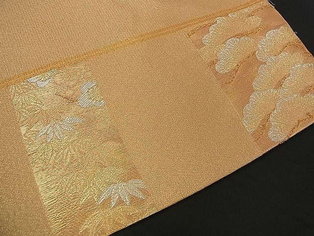 平和屋着物■六通太鼓柄袋帯 松竹梅 金銀糸 逸品 ch0778