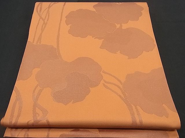 平和屋着物■六通柄 本袋帯 草花文 逸品 n-rv0033