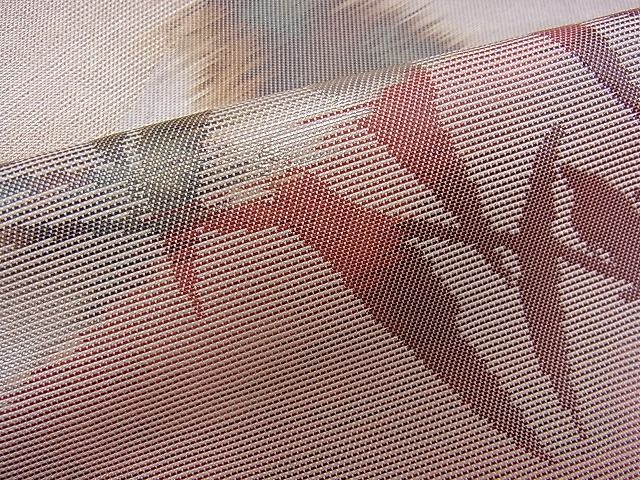平和屋着物■六通柄袋帯 枝垂れ柳文 金銀糸 逸品 n-je2195