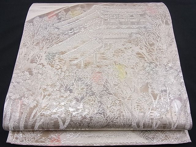 平和屋着物■六通柄袋帯 古京錦 二重引箔 逸品 n-je2227