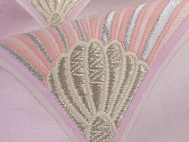 平和屋着物■六通柄袋帯 唐織 松葉文 金銀糸 逸品 ch2811