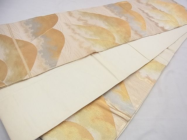 平和屋着物■六通柄袋帯 遠山流水文 金銀糸 逸品 n-ts0027