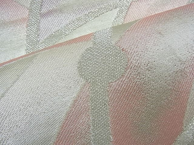 平和屋着物■六通柄袋帯 吉祥文 銀糸 逸品 n-ts0043