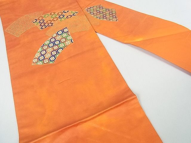平和屋着物■九寸名古屋帯 唐織 地紙重ね吉祥文 金糸 逸品 sf2537