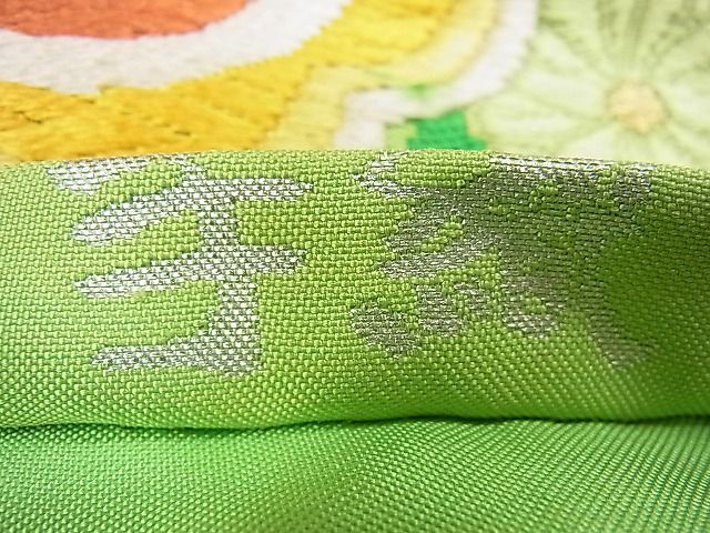 平和屋着物■六通柄袋帯 唐織 立涌花文 金糸 逸品 vf6057