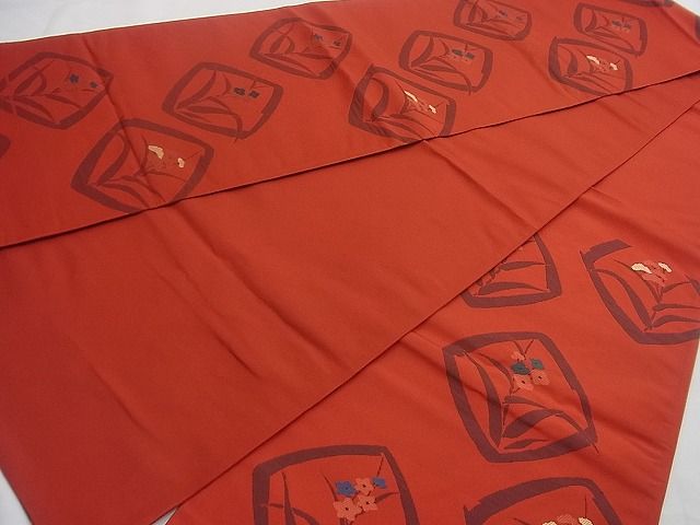 平和屋着物■六通柄袋帯 吉祥花文 逸品 n-gh3994