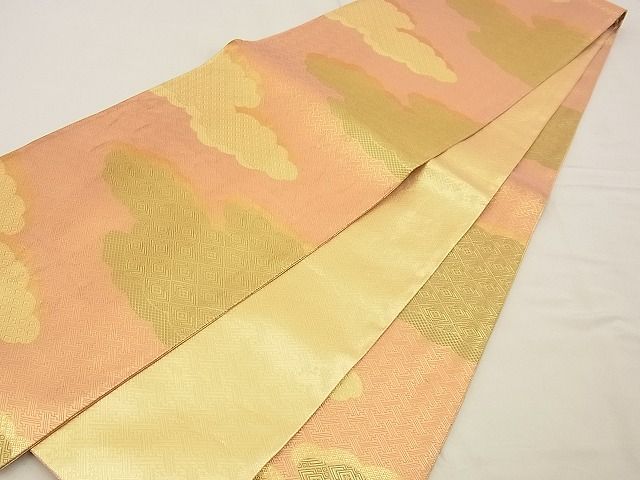 平和屋着物■佐賀錦 六通柄袋帯 雲重ね吉祥文 金糸 逸品 n-xi0295
