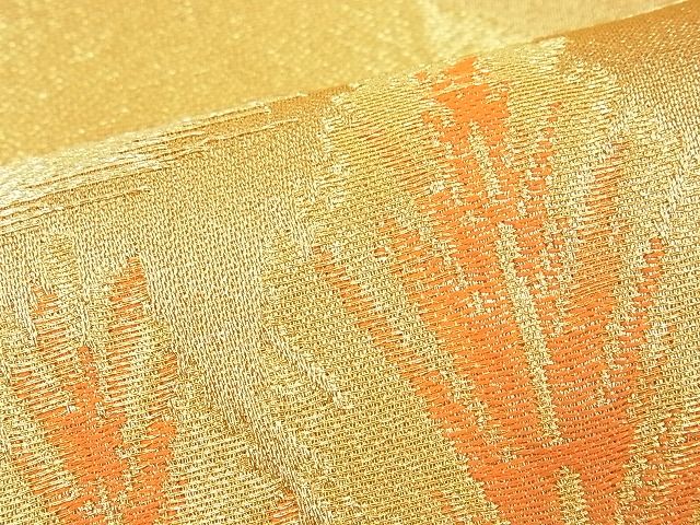 平和屋着物■西陣 六通柄袋帯 遠山樹林文 金糸 逸品 n-xi0294