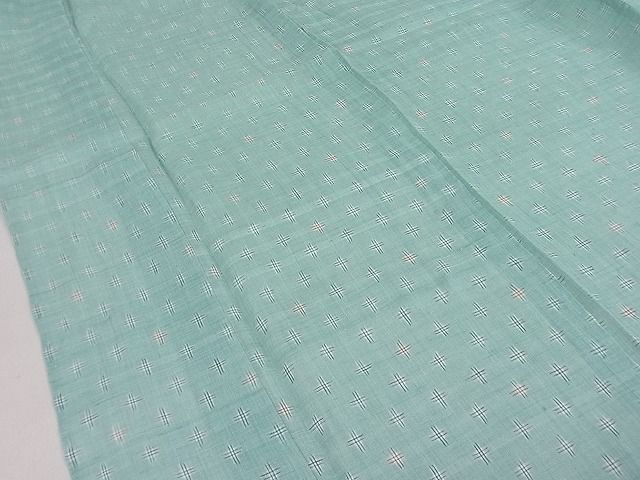 平和屋本店■超希少 夏物 日本工芸会正会員 伝統工芸士 鈴木苧紡庵 重要無形文化財 越後上布 井桁絣 証紙付き 逸品 未使用 3s20862