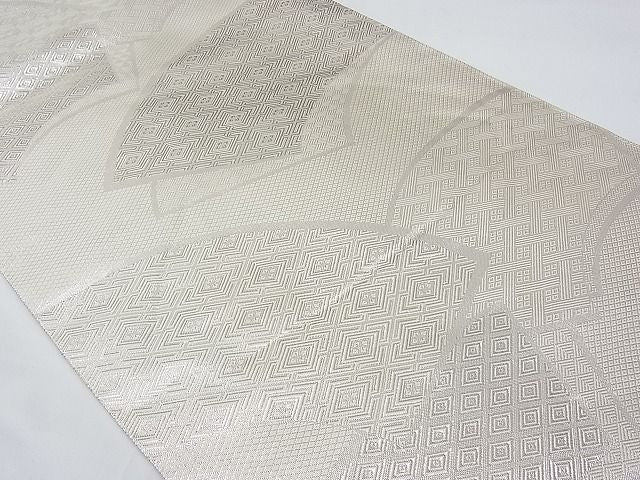 平和屋着物■佐賀錦 両面全通柄袋帯 地紙重ね吉祥文 金銀糸 逸品 ya0088
