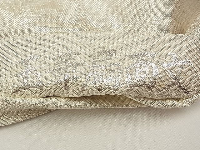 平和屋着物■本佐賀錦 六通柄袋帯 玉華扇面文 金銀糸 逸品 ya0138