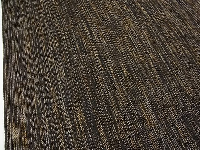 平和屋本店■極上 男性 結城ちぢみ 単衣 はたおり娘 手緒里 奥順謹製 証紙・保証書付き 逸品 3kh1409