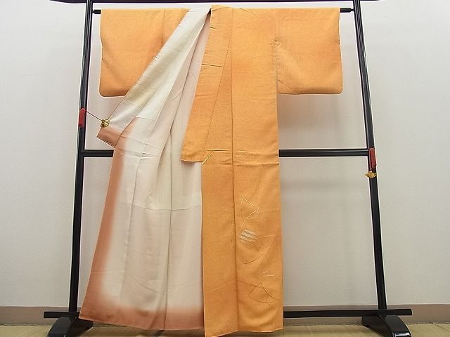 平和屋着物■付下げ 刺繍 吉祥文 たたき染め 逸品 n-op0428