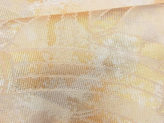 平和屋着物■六通柄袋帯 籬青海波 金銀糸 引箔 逸品 n-yt0076
