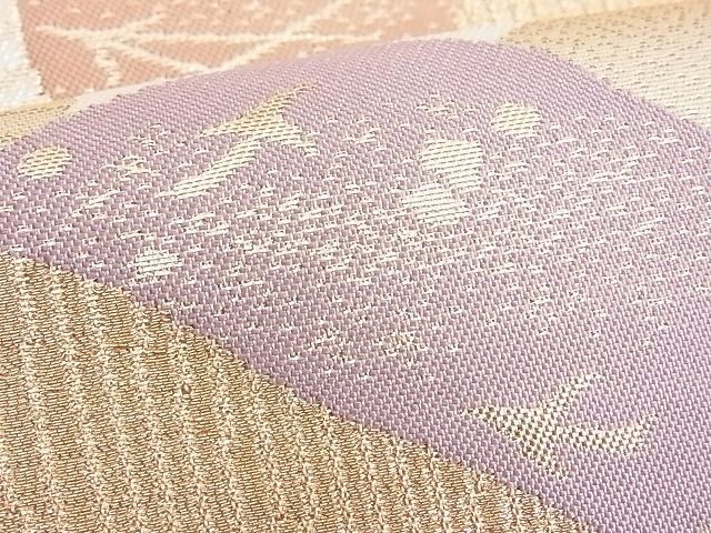 平和屋着物■六通柄袋帯 浜松文様 金糸 逸品 n-yt0110