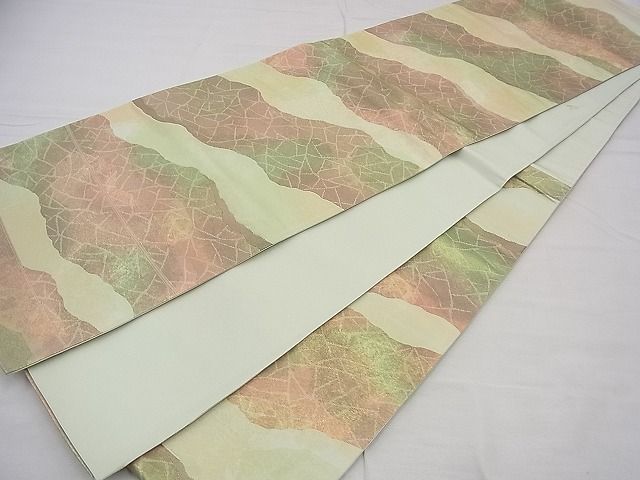 平和屋着物■西陣 六通柄袋帯 道長文様 金糸 逸品 n-ts0104
