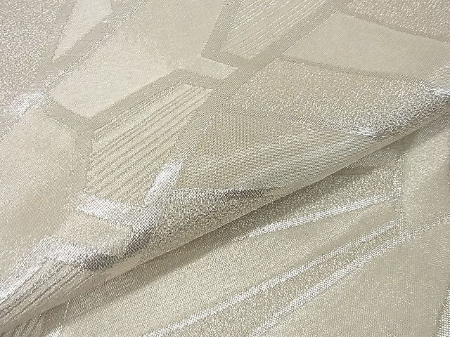 平和屋着物■六通柄袋帯 京苑錦 片輪車 銀糸 逸品 ma3583