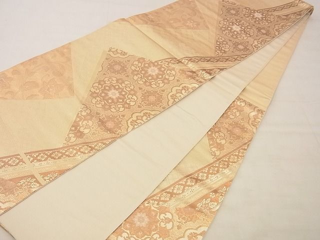 平和屋着物■六通柄袋帯 箔美製取侵美文 金糸 逸品 n-xi0384