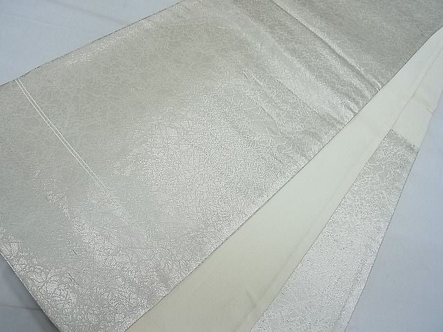 平和屋着物■袋帯 総刺繍 駒刺繍 御所車花文 逸品 ca4635