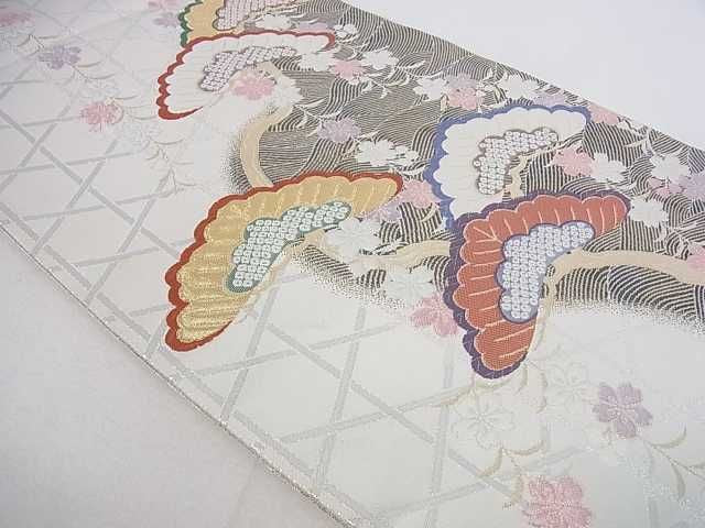 平和屋着物■六通柄袋帯 枝花松文 金銀糸 逸品 ar5644
