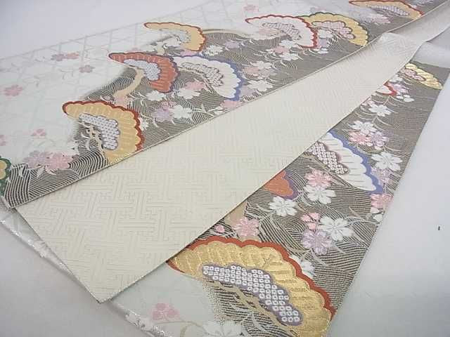 平和屋着物■六通柄袋帯 枝花松文 金銀糸 逸品 ar5644