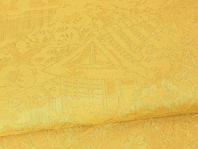平和屋着物■六通柄 本袋帯 風景花文 逸品 rt2698