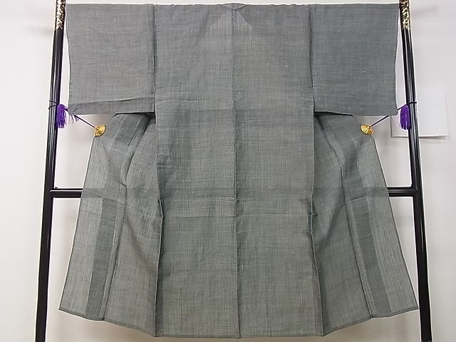 平和屋本店■希少 夏物 男性 林宗平 越後本麻上布 反端付き 逸品 未使用 3s30494
