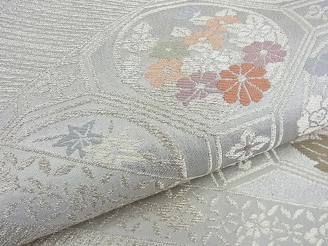 平和屋着物■六通柄袋帯 唐織 蜀江花文 金銀糸 逸品 n-ow0288