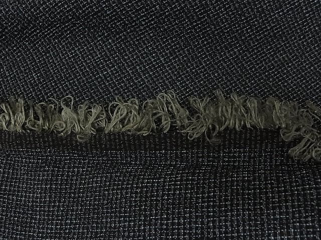 平和屋本店■極上 白鷹お召 単衣 蚊絣 着丈159.5cm 裄丈66cm 正絹 逸品 4kk4009
