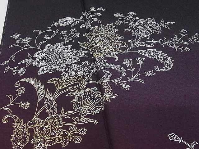 平和屋本店●極上 金彩友禅 卓越技能者 名工 和田光正 訪問着 暈し染め 金銀彩 ロング丈 着丈170.5cm 正絹 逸品 未使用 4kk4019