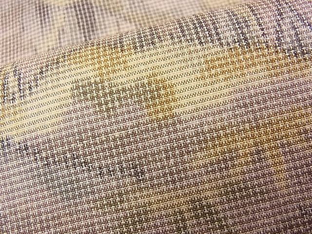 平和屋着物■上質なお召 重ね山風景文 逸品 n-sa3517