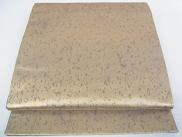 平和屋着物■六通柄袋帯 霞文 金彩 引箔 逸品 ud2648